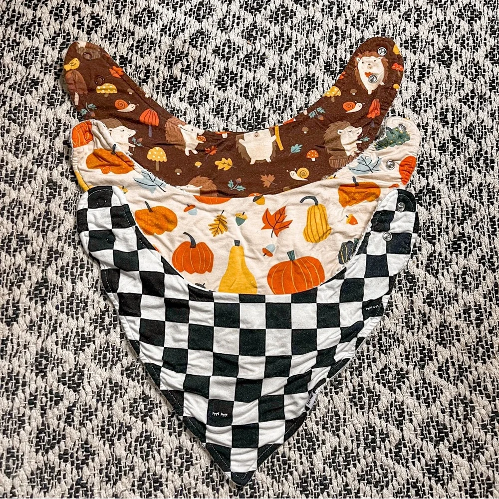 Little Sleepies Bamboo Bandana Bib Bundle of Three